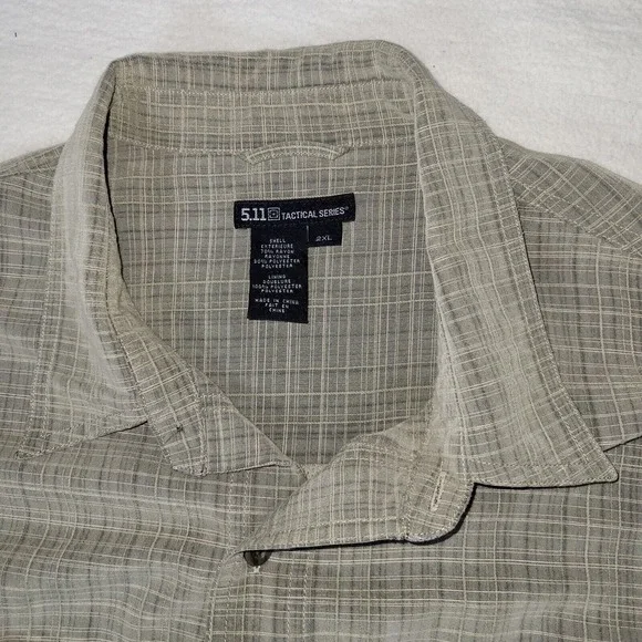 5.11 Tactical Series Taclite Pro Shirt Men's Button-Up Sz 2XL Outdoor - Picture 6 of 16